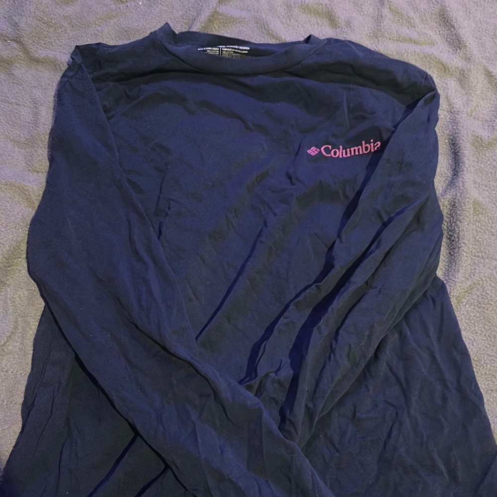 Columbia Navy Long Sleeve Shirt
